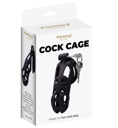 Fantasy Fetish kavez za penis od ABS-a – 4 prstena i ključ FT001141-4